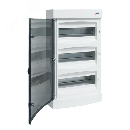 Щит распределительный навесной Unix прозрачная дверь 3х12 модулей IP41 EKF PROxima