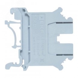 Клемма проходная винтовая UT 4 мм2 серая EKF