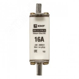 Вставка плавкая ППН-33 100/16А габарит 00С