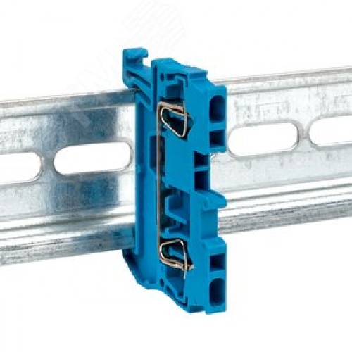 Клемма проходная пружинная ST 2.5 мм2 синяя EKF