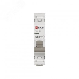 Выключатель автоматический однополюсный 1P 40А (C) 6kA ВА 47-63N M636140C PROXIMA EKF