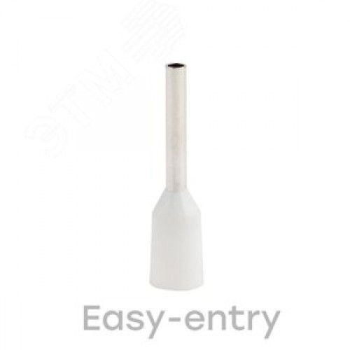 Наконечник НШвИ 0.5-8 белый (1уп - 50шт)