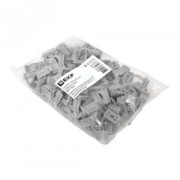 Крепеж-клипса для ручного монтажа d20 мм серая EKF-Plast