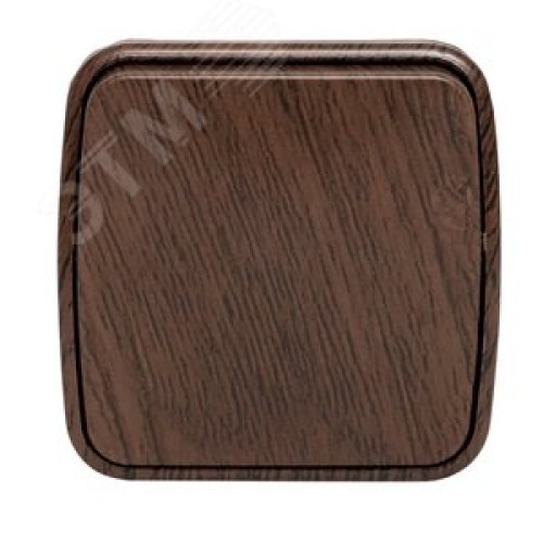 Выключатель 1-клавишный ОП Минск 10А темное дерево