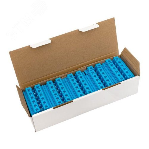 Клемма проходная винтовая UT 10 мм2 синяя EKF