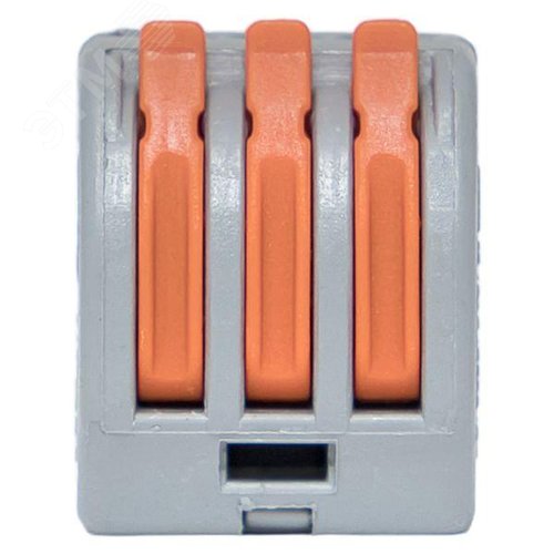 Клемма СМК 222-413 с рычагом 3 отверстия блистер (20шт.) EKF