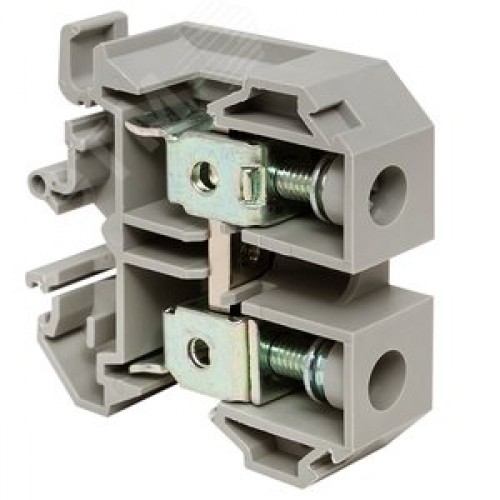 Клемма проходная винтовая JXB 35 мм2 серая EKF