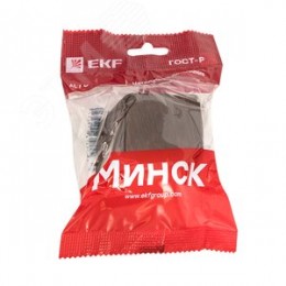 Выключатель 1-клавишный ОП Минск 10А темное дерево