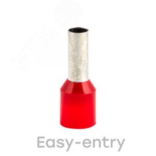 Наконечник штыревой втулочный изолированный НШвИ 10.0-12 (50шт)