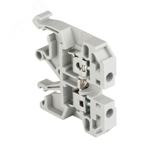 Клемма проходная винтовая JXB 2.5 мм2 серая EKF