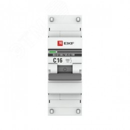 Выключатель автоматический однополюсный 16А C ВА47-100 10кА PROxima