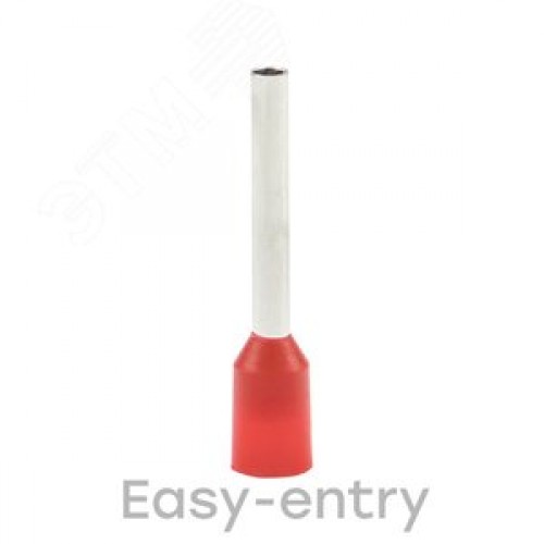 Наконечник штыревой втулочный изолированный НШвИ 1.0-12 (50шт)