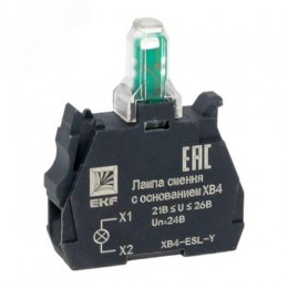 Лампа сменная c основанием XB4 желтая 24В PROxima