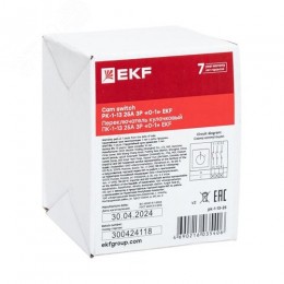 Переключатель кулачковый ПК-1-13 25А 3P 0-1