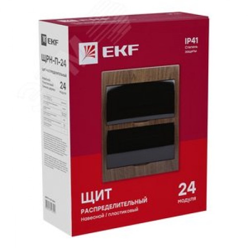 Щит распределительный навесной ЩРН-П-24 темное дерево IP41 PROxima
