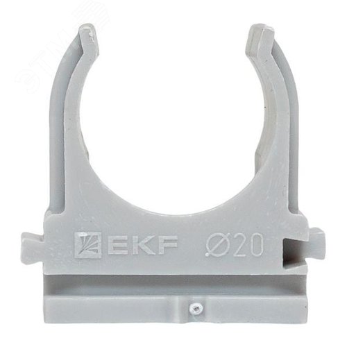 Крепеж-клипса для ручного монтажа d20 мм серая EKF-Plast