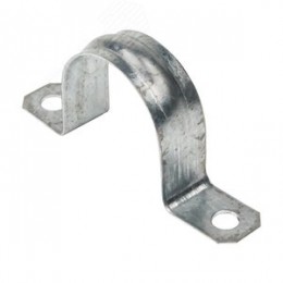 Скоба металлическая двухлапковая d38-40мм  PROxima