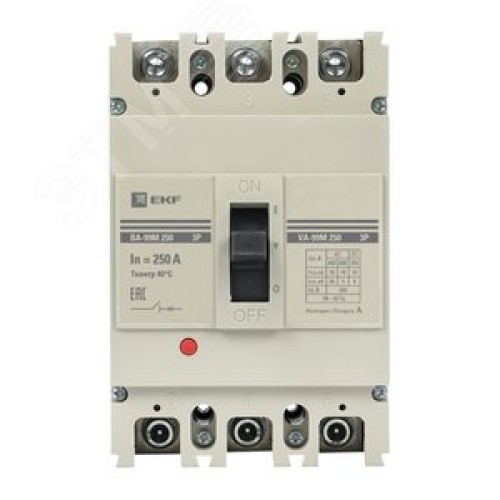 Выключатель автоматический трехполюсный ВА-99М/250 250А 3ф 35кА РЭ2500А