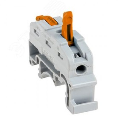 Строительно-монтажная клемма СМК 222-421 на DIN-рейку проходная 1 полюс 008-4мм2 2. PROxima