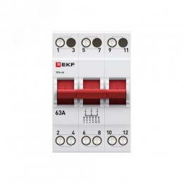 Переключатель трехпозиционный ТПС-63 3P 63А PROxima