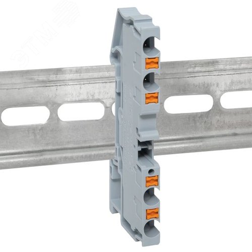 Клемма Push-in 4 мм2 4 вывода серая EKF