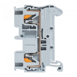 Клемма проходная Push-in 2.5 мм2 серая EKF