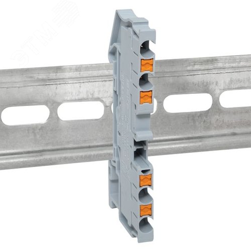 Клемма Push-in 2.5 мм2 4 вывода серая EKF