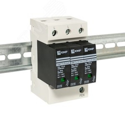 Устройство защиты от импульсных перенапряжений Т1+Т2 Im-12,5kA In-20kA Uc-275В 3+0 PROxima
