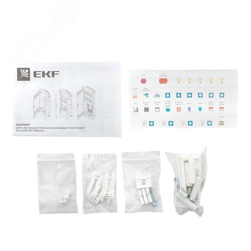 Встраиваемый слаботочный щит Nova 4 габарит с пластиковой дверью IP41 EKF