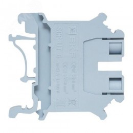 Клемма проходная винтовая UT 6 мм2 серая EKF