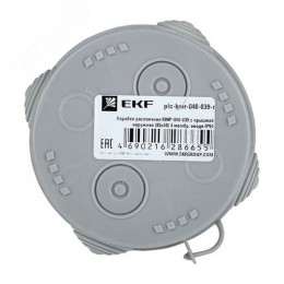Коробка распаячная с крышкой КМР-040-039 наружная 85х40 АБС серая 4 входа IP54 PROxima