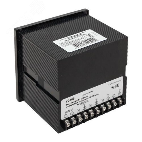 Вольтметр цифровой на панель 96х96 трехфазный PROxima