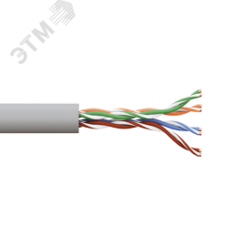Витая пара TERACOM PRO 5E U/UTP 4 пары solid 24AWG LSZH нг(А)-HF серый 305м