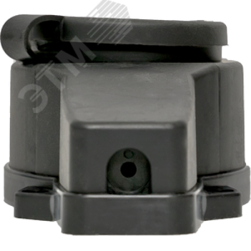 Розетка трехместная с защитными крышками каучуковая 230В 2P+PE 16A IP44 PROxima