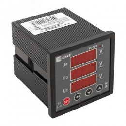 Вольтметр цифровой на панель 72х72 трехфазный PROxima