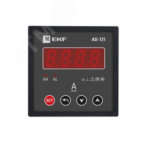 Амперметр цифровой на панель 72х72 однофазный PROxima