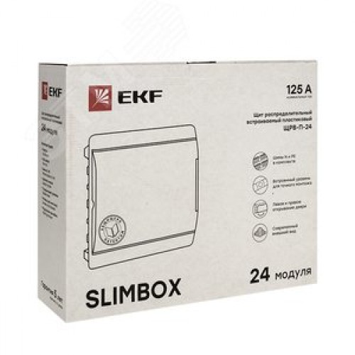 Щит распред. встраиваемый ЩРВ-П-24 slimBox IP 41 PROxima