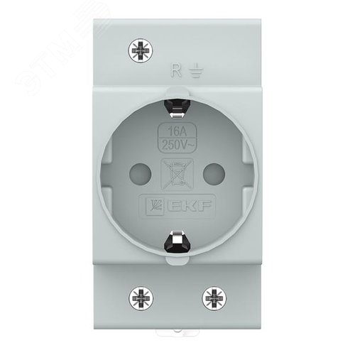 Розетка щитовая на DIN-рейку РДЕ-47 16А (под евро вилку сзаземлением) EKF PROxima