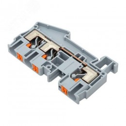 Клемма Push-in 6 мм2 3 вывода серая EKF