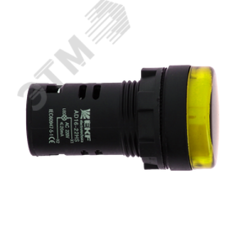 Матрица светодиодная AD16-16HS желтый 230В AC (16мм) PROxima