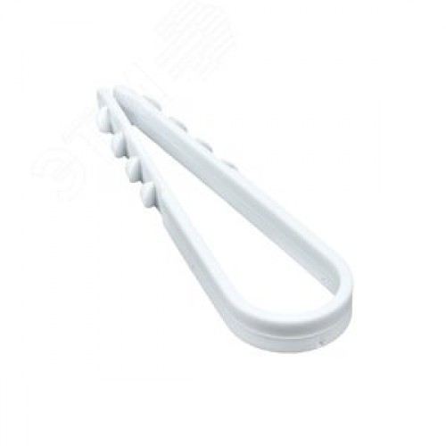 Дюбель-хомут для круглого кабеля 5-10мм нейлон белый Simple (100шт)