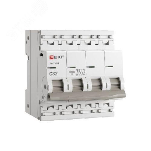 Выключатель автоматический ВА 47-63N 4P 32А (C) 6кА PROXIMA