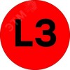 Наклейка L3 d=20мм PROxima