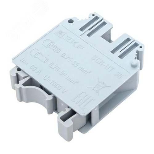 Клемма проходная винтовая UT 35 мм2 серая EKF