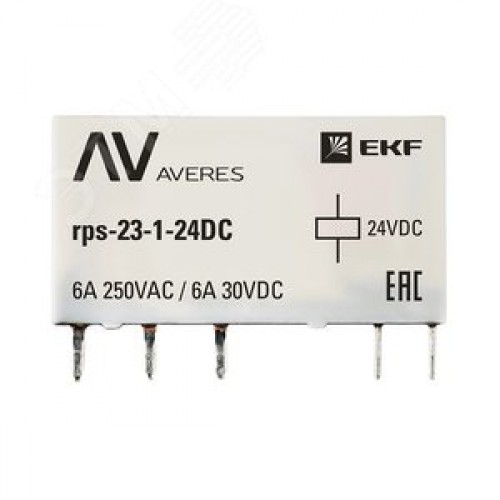 Реле РП slim 23/1 6A 24В DC AVERES