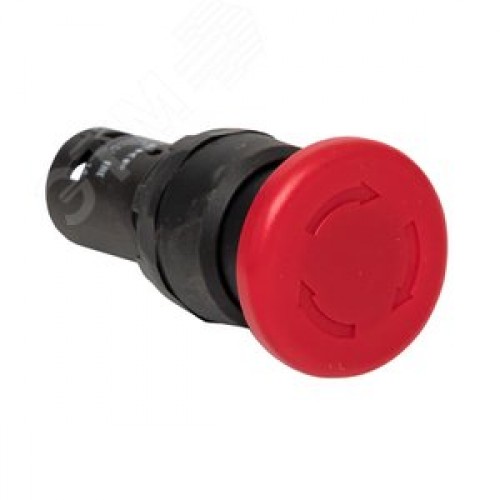 Кнопка SW2C-11MZ поворотная красная Грибок 1з+1р