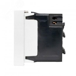 Розетка 45х45 с заземлением 45 градусов быстрозажимные клеммы белая