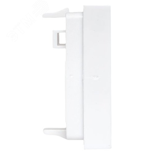 Вставка розеточная TERACOM PRO 45x45мм формат Mosaic на 2 модуля Keystone со шторками и маркерами белая