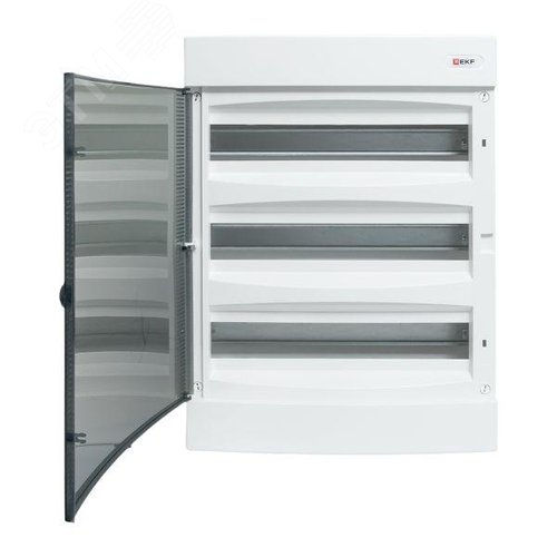 Щит распределительный навесной Unix прозрачная дверь 3х18 модулей IP41 EKF PROxima