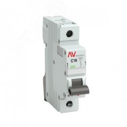 Выключатель автоматический AV-10 1P 16A (C) 10kA AVERES